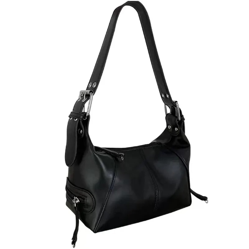 Retro Leather Zipper Handbag, New Women Armpit Shoulder Bag