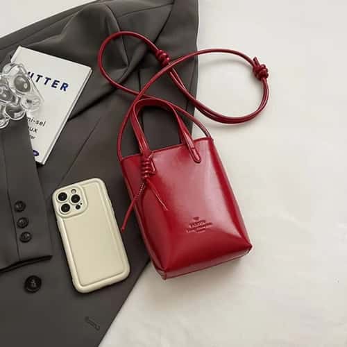 Simple Retro Handbags and Purses, PU Leather Mini Crossbody Bag for Women