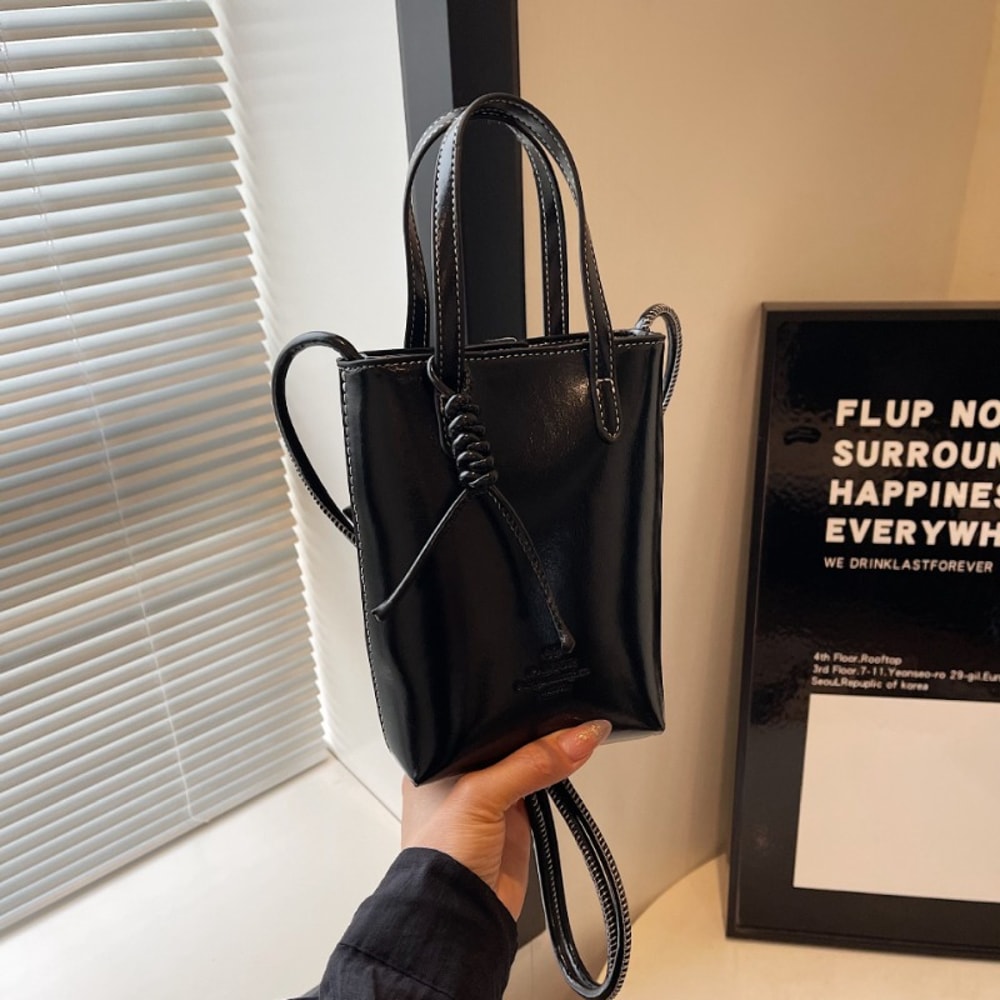 Simple Retro Handbags And Purses PU Leather Mini Crossbody Bag For Women 10