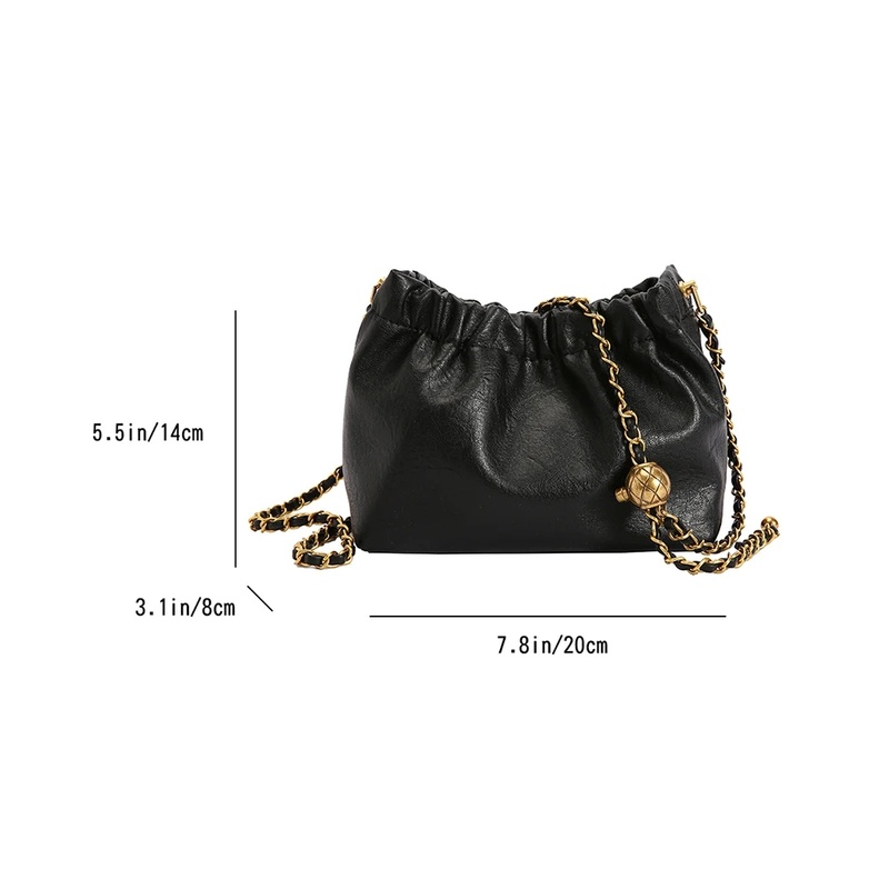 Stylish Women Chain Shoulder Bag Versatile Crossbody Hobo Tote Sling Satchel Casual Girl Purse 4