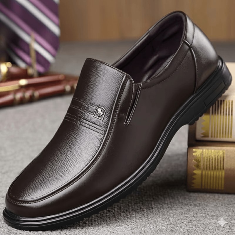 Luxury Brand Mens Loafers Leather Formal Shoes SlipOn Driving Moccasins 4