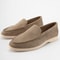 Classic Round Toe Soft Leather Loafers, Men's Suede Leather Comfort Loafers, Flat Casual Shoes