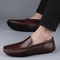 Luxury Brand Mens Loafers Italian Driving Shoes Genuine Leather Casual Shoes 0