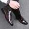 Classic Mens Pointy Dress Shoes Luxury Leather Oxfords For Wedding Business Casual Shoes 2