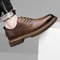 Business Casual Handmade Mens Shoes Leather LaceUp Soft Sole Comfortable Breathable 0