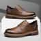 Business Casual Handmade Mens Shoes Leather LaceUp Soft Sole Comfortable Breathable 4