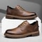 Business Casual Handmade Mens Shoes Leather LaceUp Soft Sole Comfortable Breathable 4
