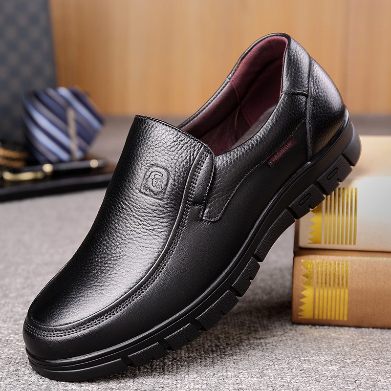 Casual Shoes For Men New Genuine Leather Handmade Shoes Breathable Sneakers Flat Platform Walking S 0