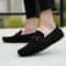 High Quality Suede Slip On Men Loafers Genuine Leather Casual Shoes Soft Non Slip Driving Flats 0