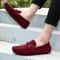 High Quality Suede Slip On Men Loafers Genuine Leather Casual Shoes Soft Non Slip Driving Flats 3