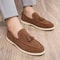Mens Shoes Business Casual SlipOn Loafers Unisex Lightweight Flat Bottom Tassel Fashionable Versati 0