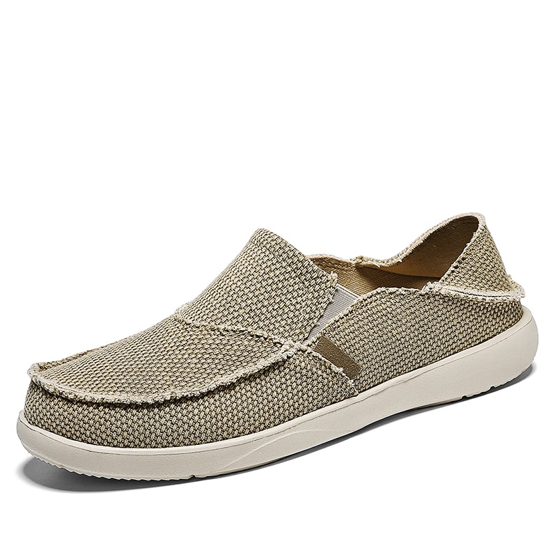 Casual Shoes for Men, Breathable Espadrilles, Comfortable Ultralight Loafers, Summer Canvas Boat Shoes