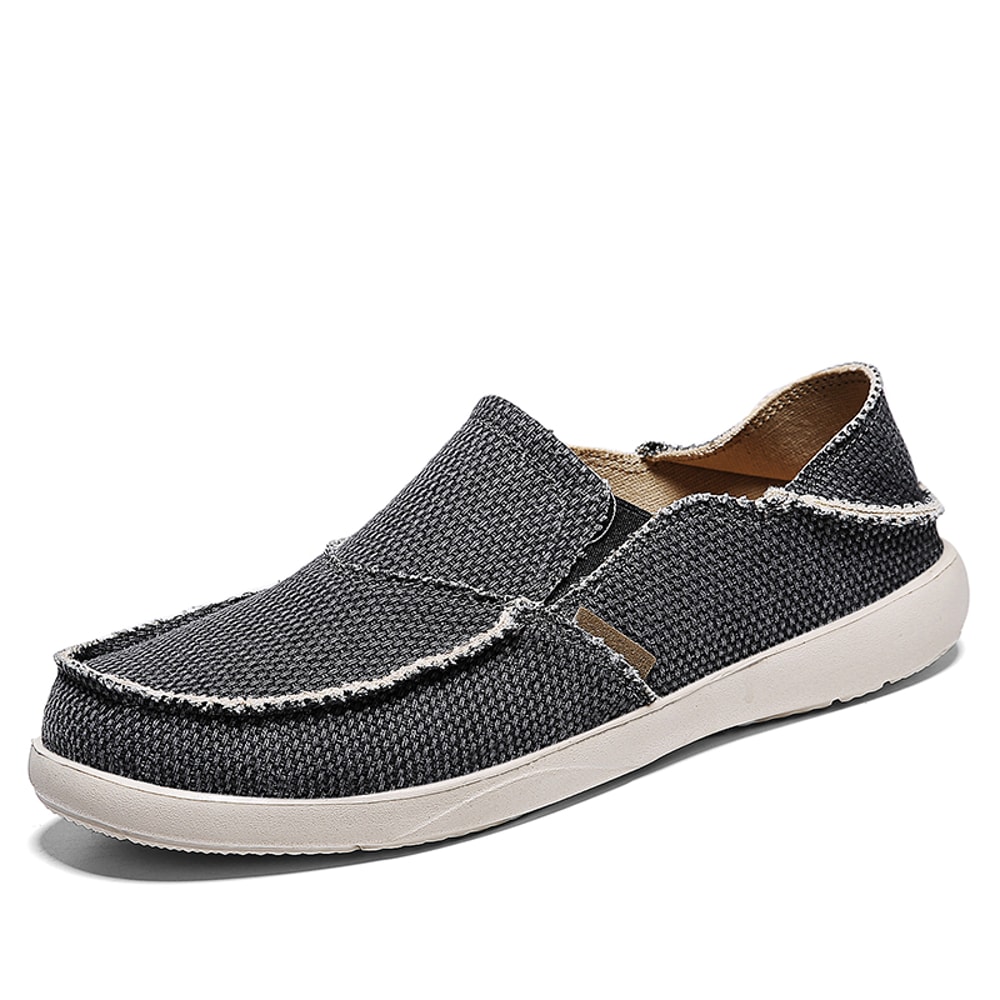 Casual Shoes for Men, Breathable Espadrilles, Comfortable Ultralight Loafers, Summer Canvas Boat Shoes