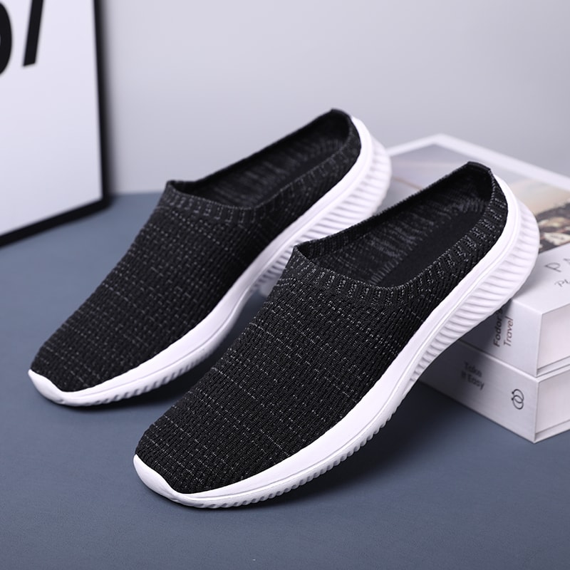 Breathable Summer Mesh Men Casual Shoes Comfortable Half Loafers Outdoor Indoor Slippers For Women 1