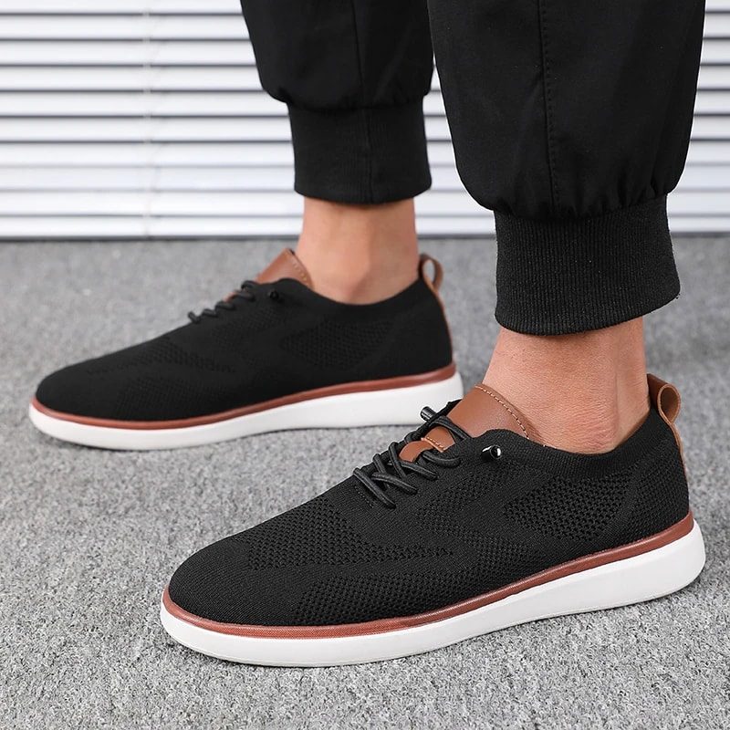 Comfortable Men Lightweight Knitted Shoes Excellent Fit For Daily Wear Hiking And Walking 2