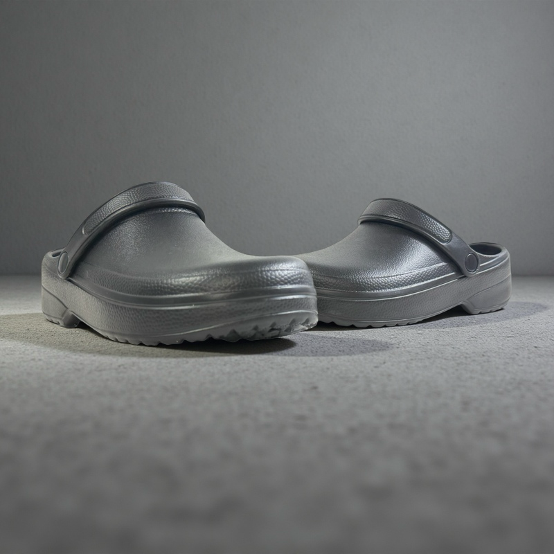 Adjustable Ankle Strap SlipOn WaterFriendly Shoes For Men Air Cushion Black Clogs Orthopedic Comfor 0