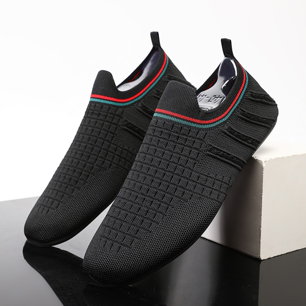 High Quality Outdoor Anti-slip Flats Walking Shoes, Breathable Mesh Summer Classic Fashion Loafers Men Casual Shoes