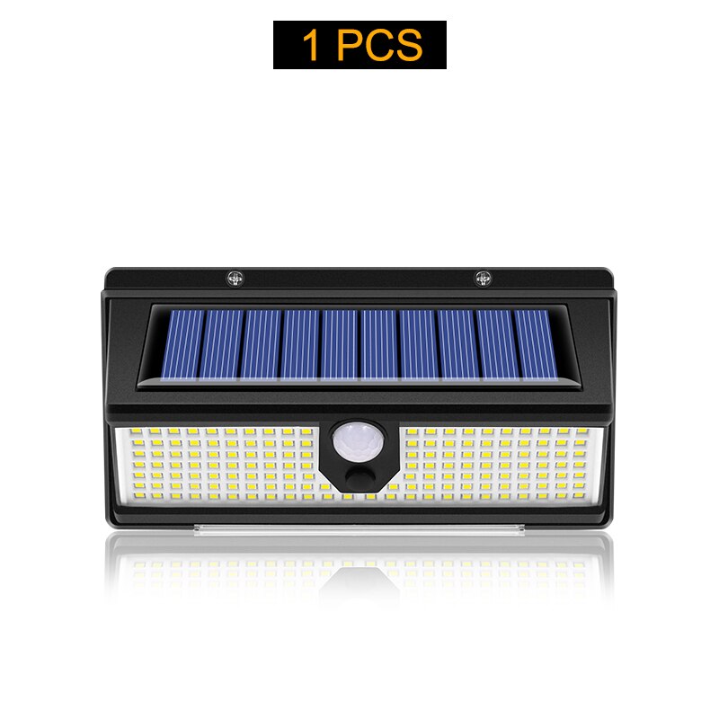 Outdoor Garden Solar LED Light Waterproof Wall Lamp With Solar Motion Sensor For Yard Door Decorati 6