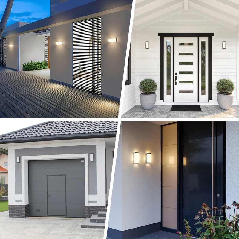 IP65 Waterproof Modern LED Outdoor Wall Light, Balcony, Garden, Porch Lamp