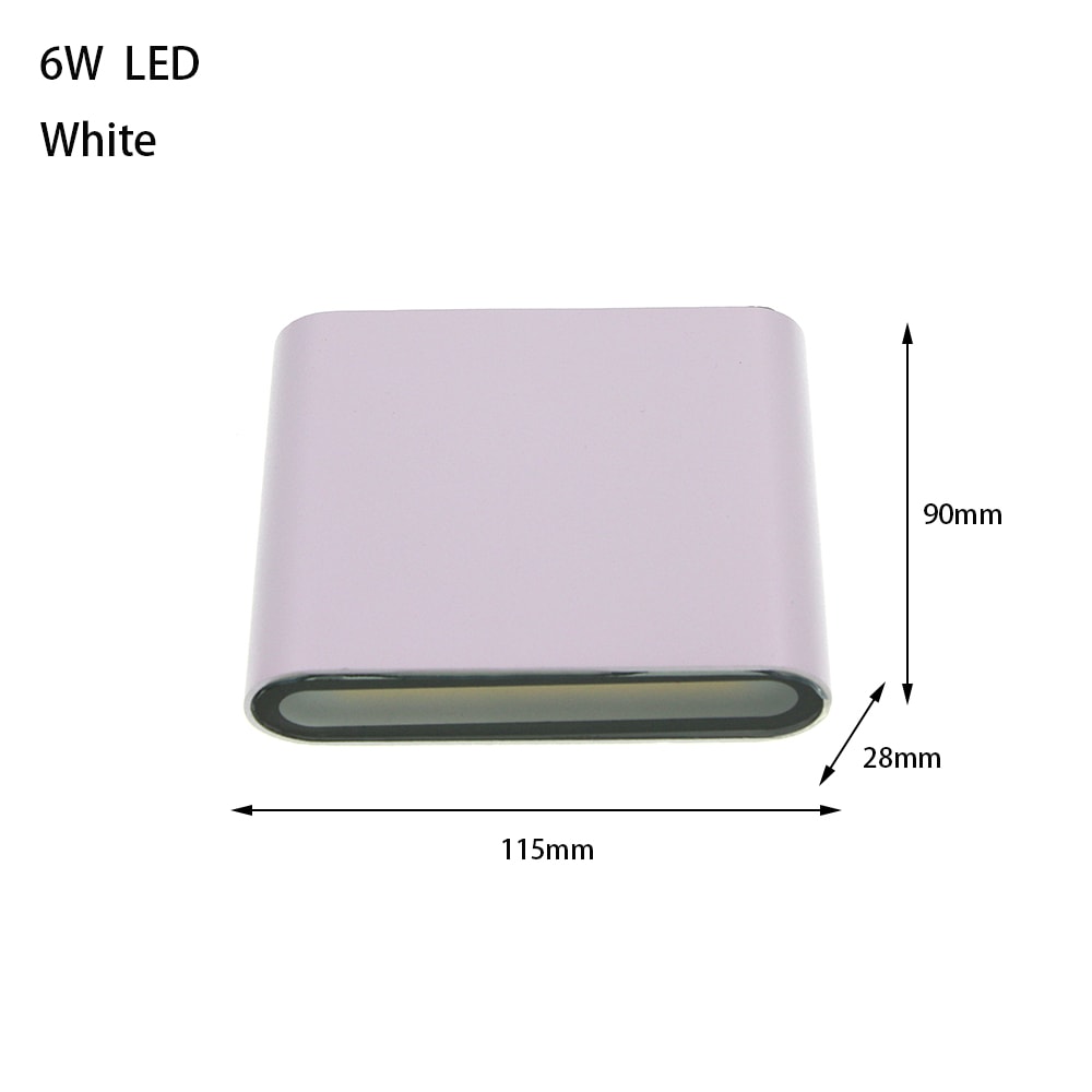 Aluminum Exterior Wall Lamp, LED Waterproof Sconce Light for Living Room, Bedroom, and Balcony Use