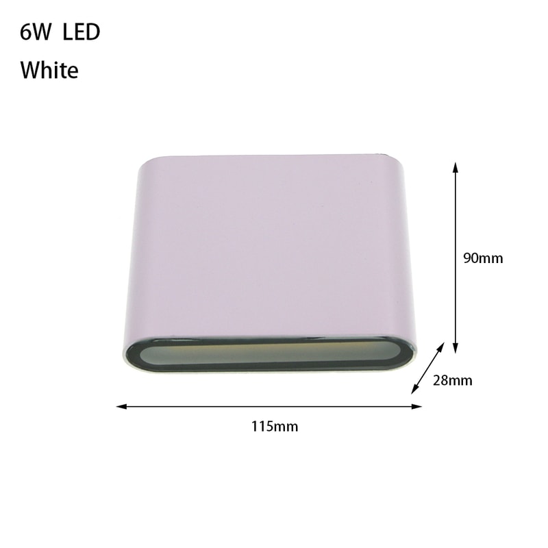 Aluminum Exterior Wall Lamp, LED Waterproof Sconce Light for Living Room, Bedroom, and Balcony Use