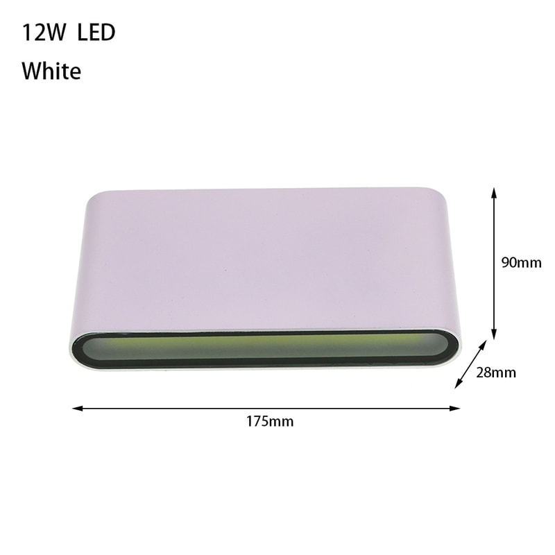 Aluminum Exterior Wall Lamp, LED Waterproof Sconce Light for Living Room, Bedroom, and Balcony Use