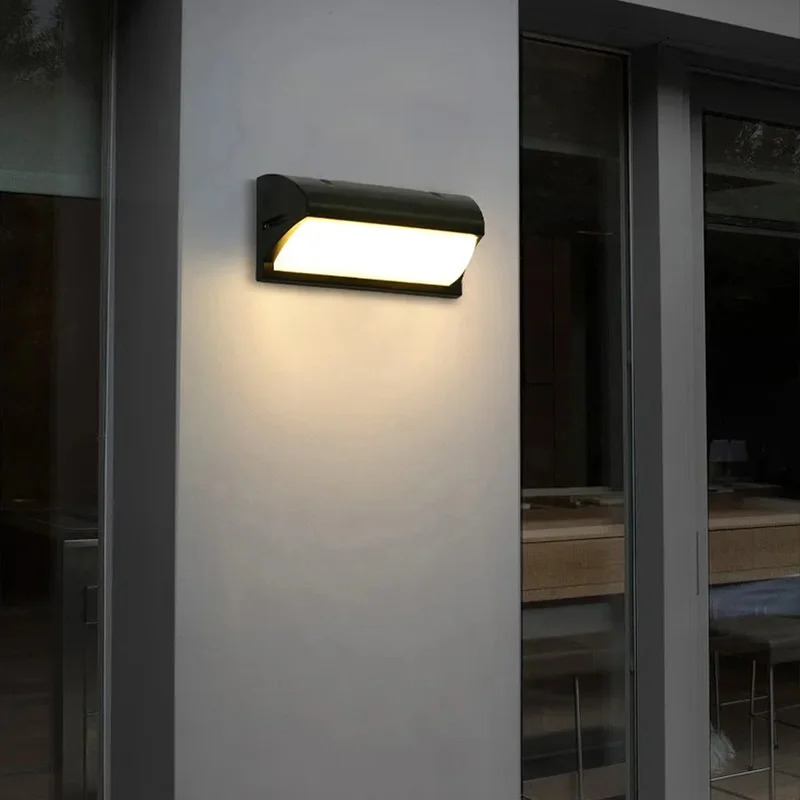 Retro LED Outdoor Wall Lamp with Motion Sensor for Living Room and Bedroom