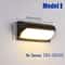 Retro LED Outdoor Wall Lamp with Motion Sensor for Living Room and Bedroom