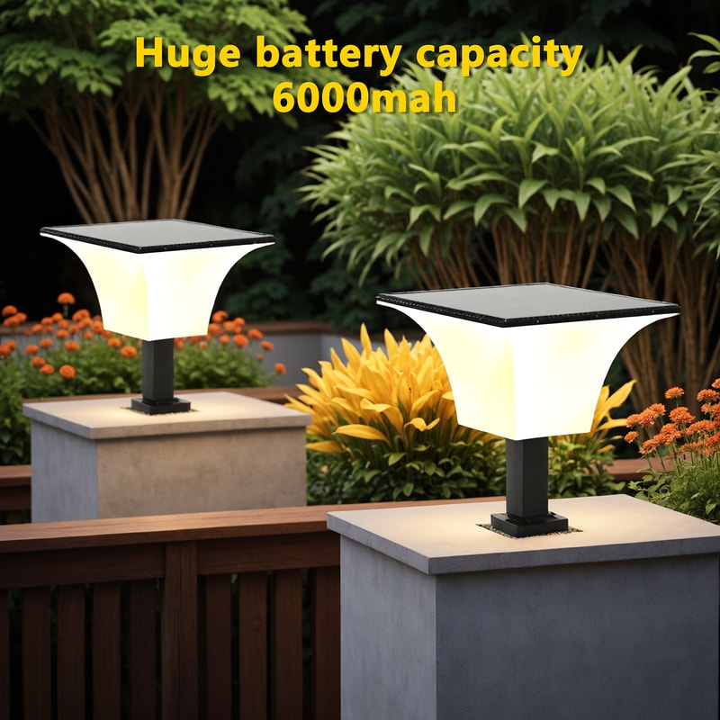 Outdoor Waterproof Solar Stigma Light with Radar Sensor, Solar Wall LED Lights for Porch, Garage, Entryway
