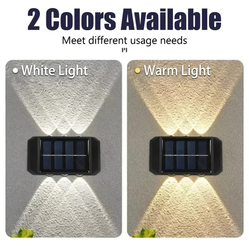 Easy Install Solar Wall Light Waterproof LED Safety Light For Outdoor Yard Garden And Street Decor 1