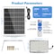 Outdoor LED Flood Light, Solar Street Light Waterproof, Solar Security Light, Light Sensor Solar Parking Lot Lights