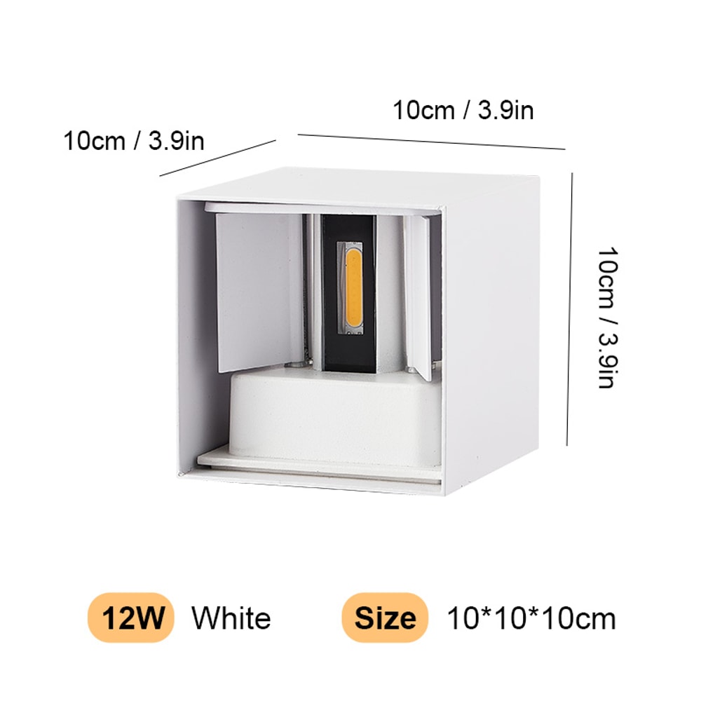 Aluminum LED Wall Lamp Outdoor Porch Garden Lights Waterproof Interior Wall Light 6