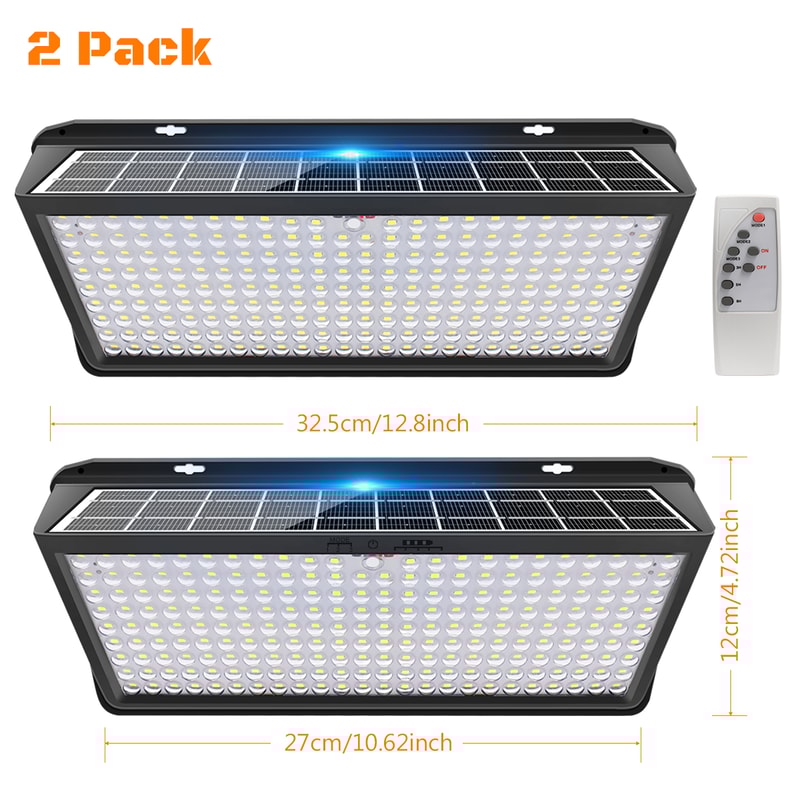 Solar Powered Flood Lights For Outside Super Bright Solar Wall Lamp With 3 Modes Waterproof Solar L 6