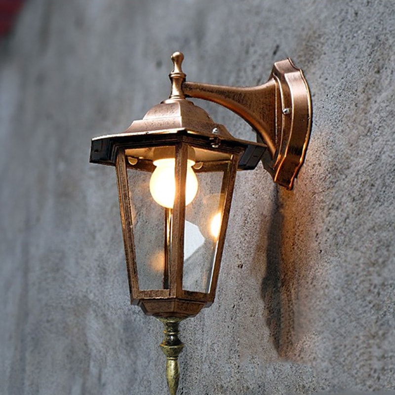 Retro Outdoor Waterproof Lighting Europe Style Wall Lamp For Courtyard Aisel Stairs Residential Bal 4
