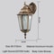 Retro Outdoor Waterproof Lighting Europe Style Wall Lamp For Courtyard Aisel Stairs Residential Bal 7