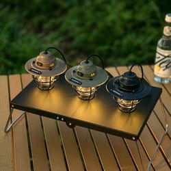 camping ambient light, vintage pendant light with ultra long life rechargeable battery