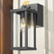 Outdoor Porch Light with Outlet, Dusk to Dawn Wall Mount Exterior Lighting for House, Patio & Garage