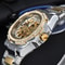 Automatic Man Watch Luxury Stainless Steel Mechanical Skeleton Waterproof Diamond Watch 1