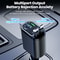 Samsung Fast Charging USB Type C Car Phone Charger, Car Charger With 2 Retractable Cable For iPhone With Star Lights