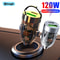 Transparent Car Phone Charger Adapter for iPhone, Xiaomi Charger Rapid, Car Charger QC3.0 USB Type C Quick Charge