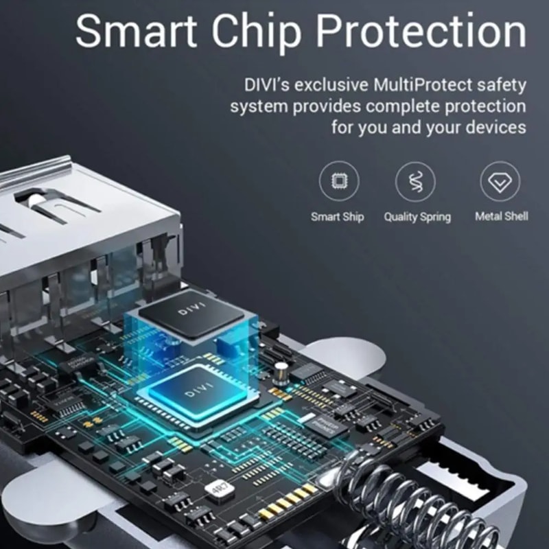 Fast Charging Dual USB Car Charger, 2 Port Cigarette Lighter Adapter, USB Power Adapter For All Smart Phones