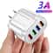 4 Port USB Wall Charger Fast Charger QC For IPhone Samsung Huawei Xiaomi Mobile Phone Adapter 0
