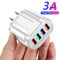 4 Port USB Wall Charger Fast Charger QC For IPhone Samsung Huawei Xiaomi Mobile Phone Adapter 0
