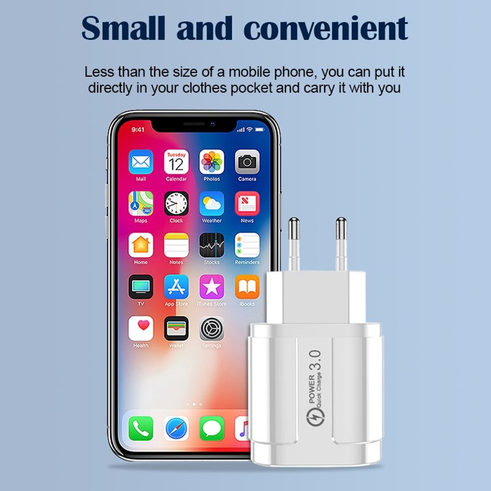 4 Port USB Wall Charger Fast Charger QC For IPhone Samsung Huawei Xiaomi Mobile Phone Adapter 2