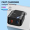 Fast Charging Lighted USB Universal QC30 Dual USB Port Adapter For Samsung IPhone Xiaomi Phones 1