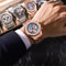Waterproof Stainless Steel Men Wristwatch Luxury Quartz Business Fashion Watch Luminous Date Timepi 3