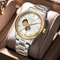 Elegant Luxury Watches For Men Waterproof Skeleton Automatic Mechanical Stainless Steel Business Gi 1