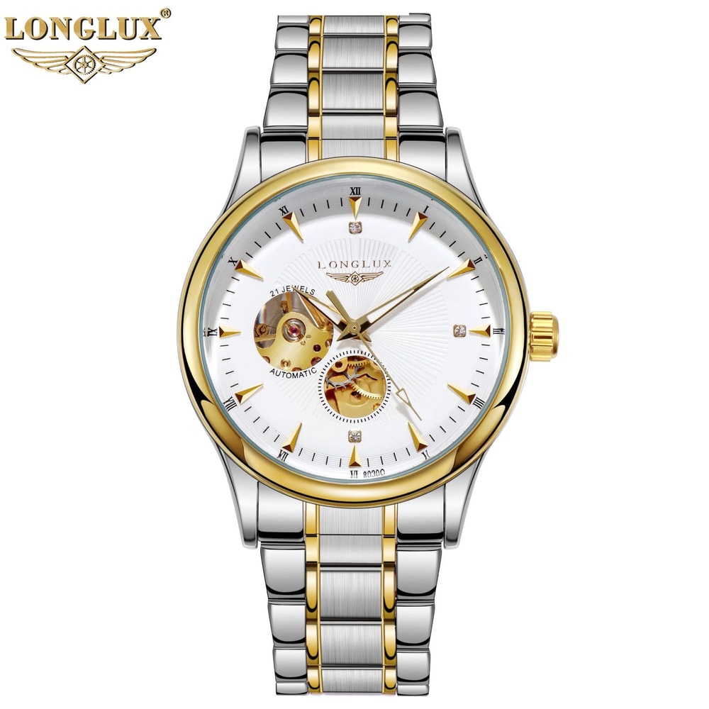 Elegant Luxury Watches For Men Waterproof Skeleton Automatic Mechanical Stainless Steel Business Gi 5