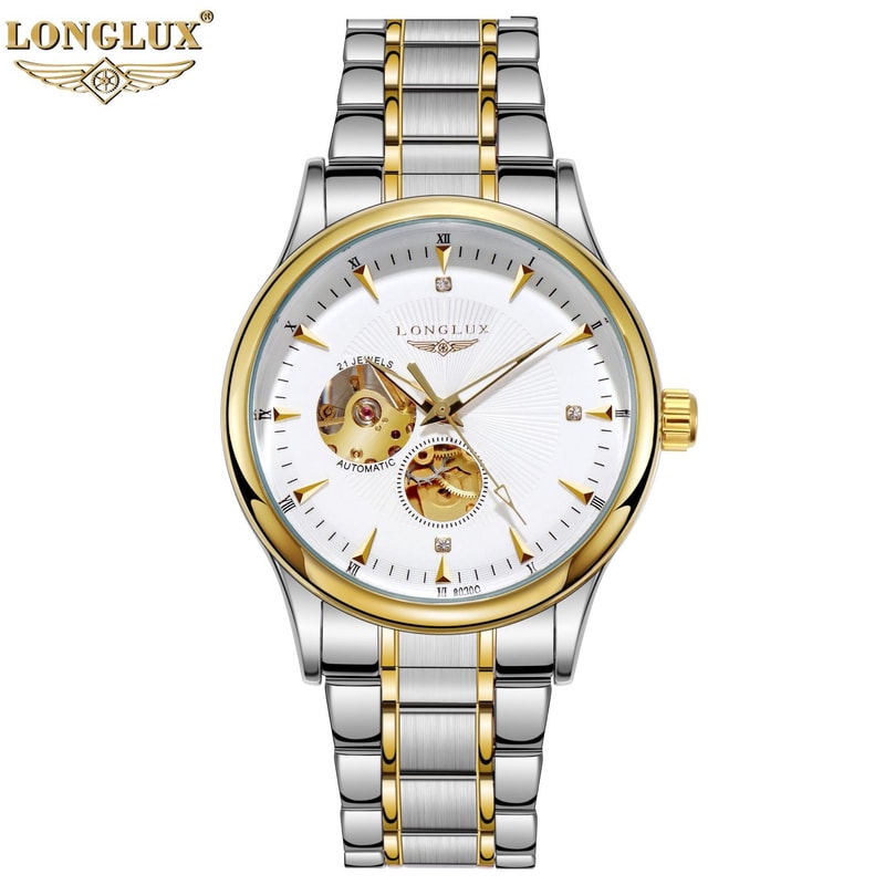 Elegant Luxury Watches For Men Waterproof Skeleton Automatic Mechanical Stainless Steel Business Gi 5