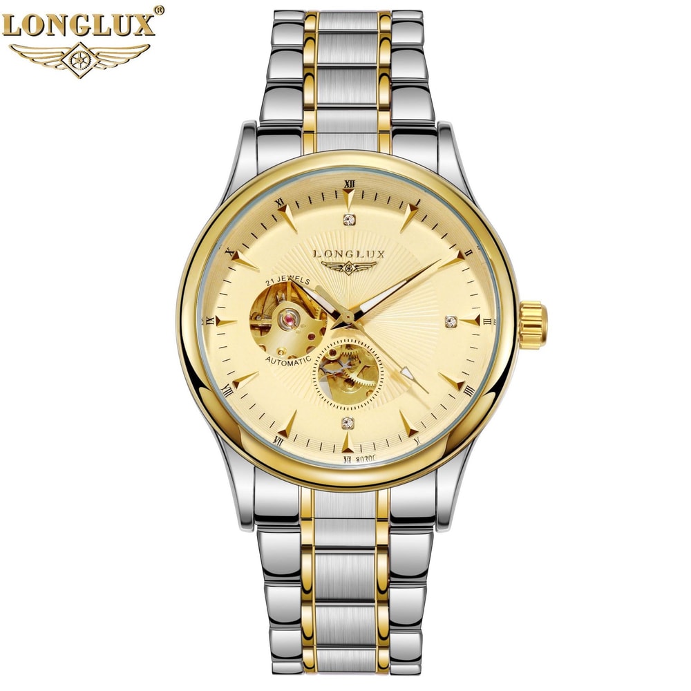 Elegant Luxury Watches For Men Waterproof Skeleton Automatic Mechanical Stainless Steel Business Gi 6